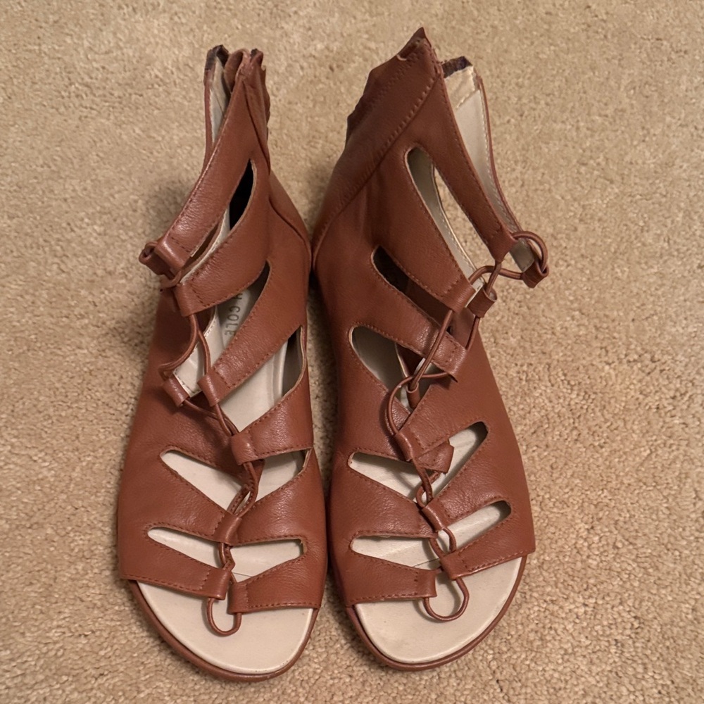 Kenneth Cole Tan Gladiator Sandals